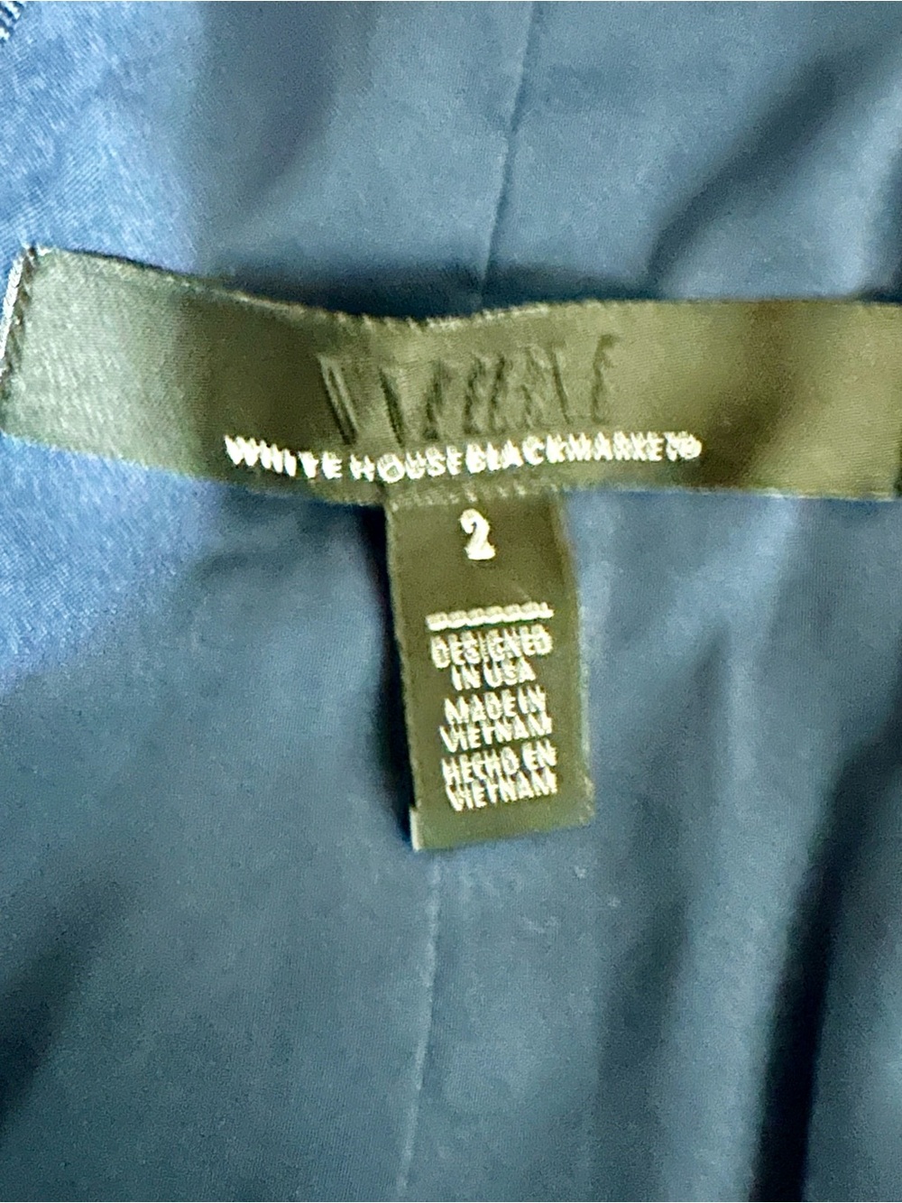 White House Black Market Denim Halter Vest Women’s 2 - Picture 3 of 4